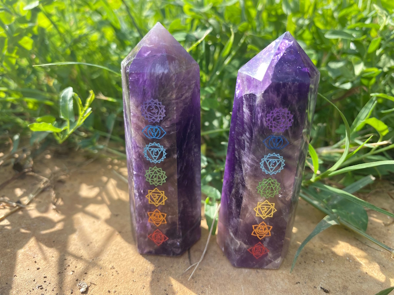 Punta generador Amatista chakras